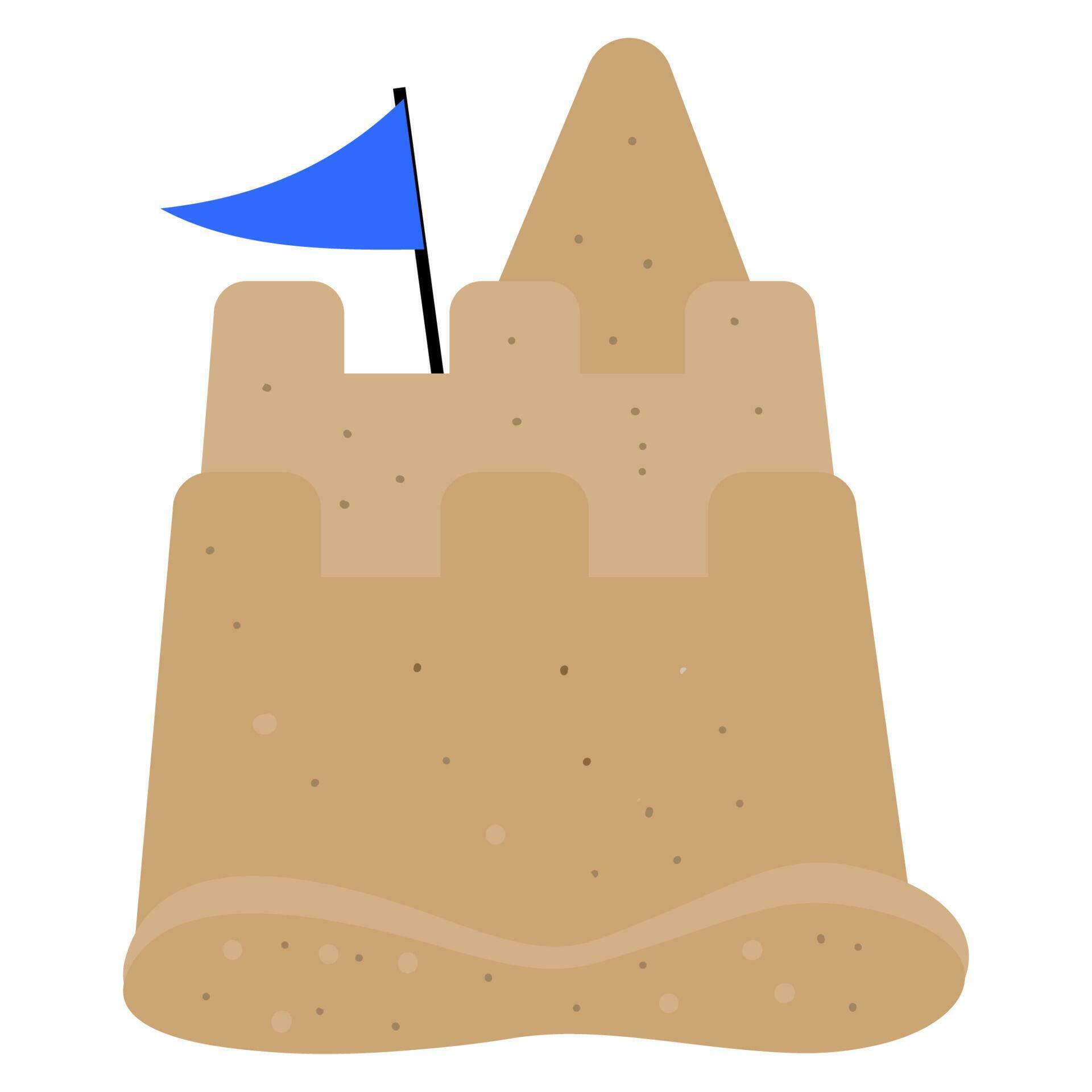 Build sand castle bucket 24382724 Vector Art at Vecteezy