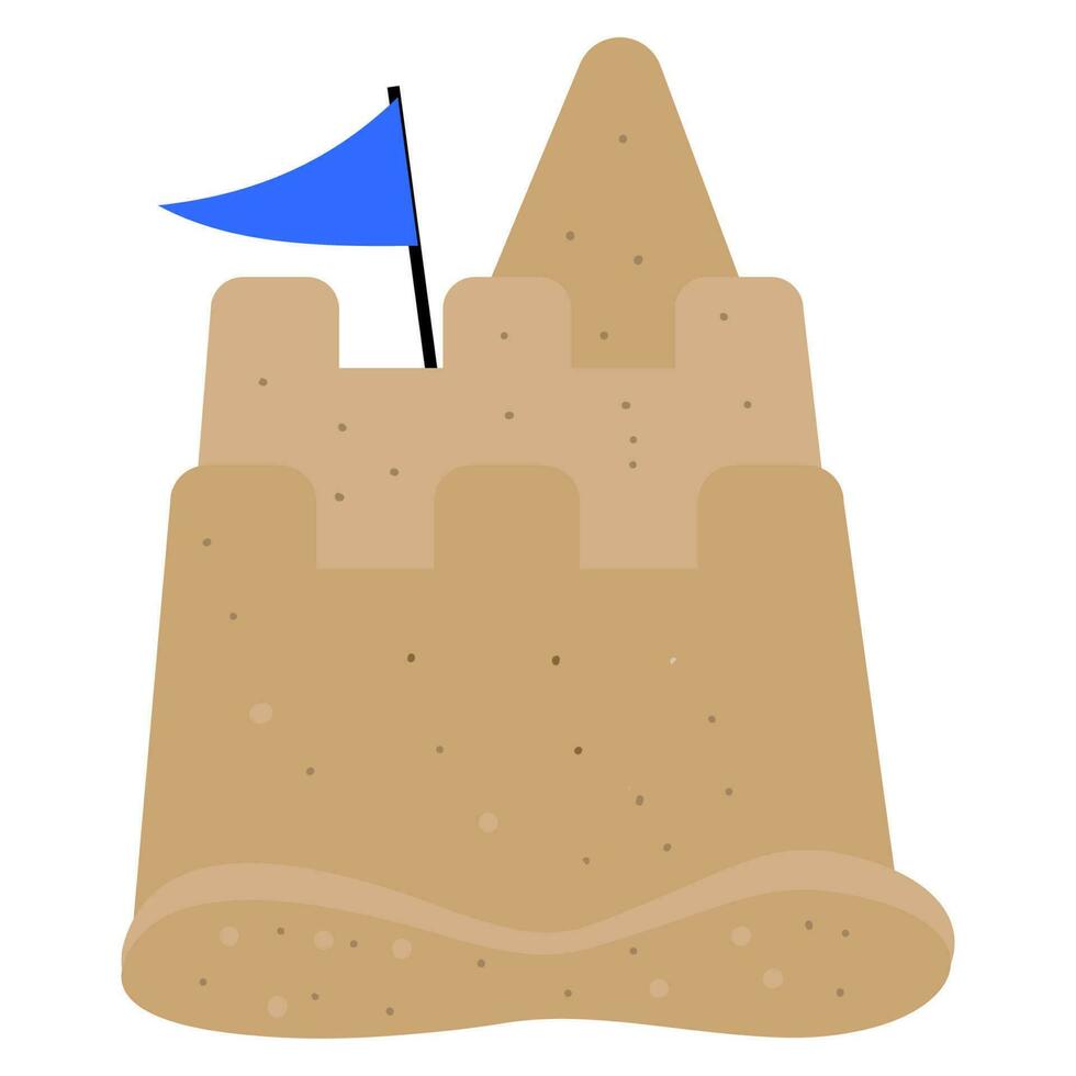 Build sand castle bucket vector