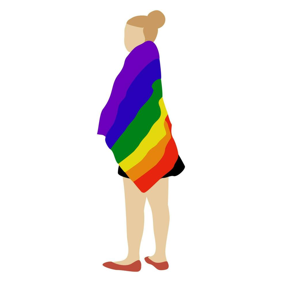 pride gender rainbow vector