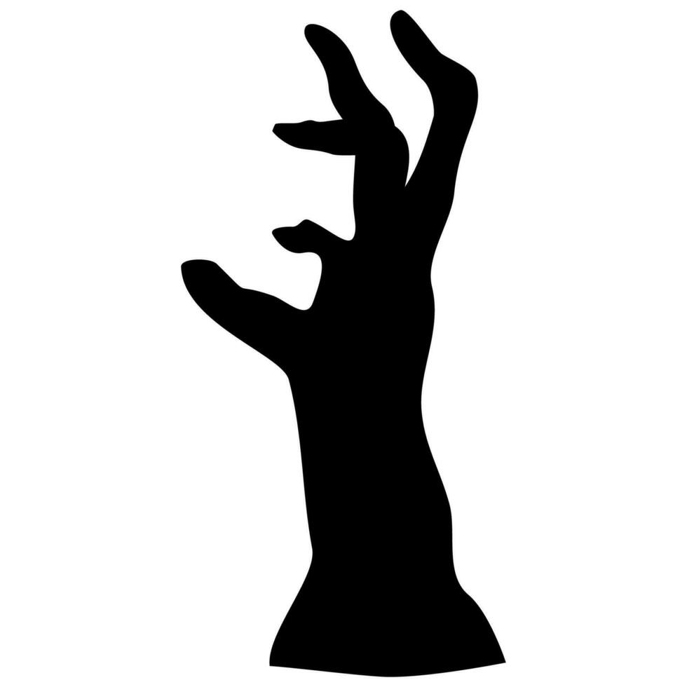 hand emerging from the ground halloween vector