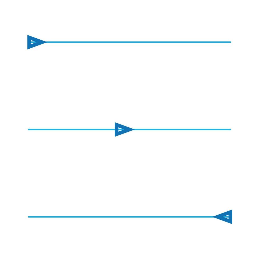 conjunto de horizontal líneas, ajustes icono en blanco fondo, línea estilo, editable vector, plano diseño, dirección símbolo, vector ilustración.