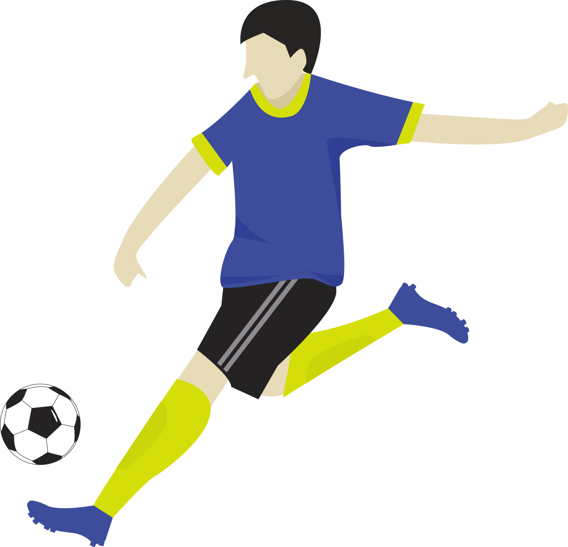 Soccer Player Running And Kicking The Ball, Soccer, Sport, Football PNG  Transparent Image and Clipart for Free Download