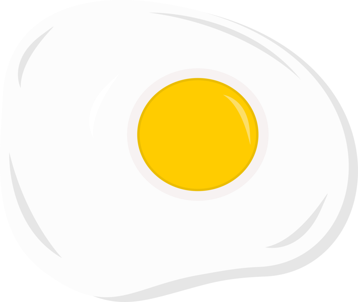 Sunny side up fried egg icon transparent background png
