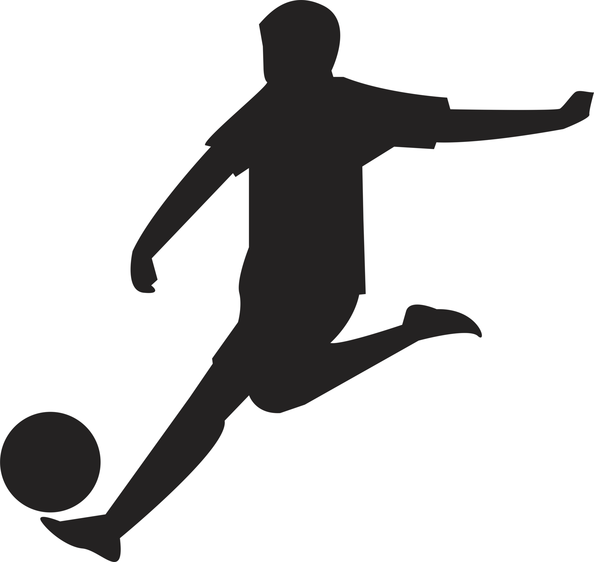 Football joueur silhouette transparent Contexte 24382911 PNG