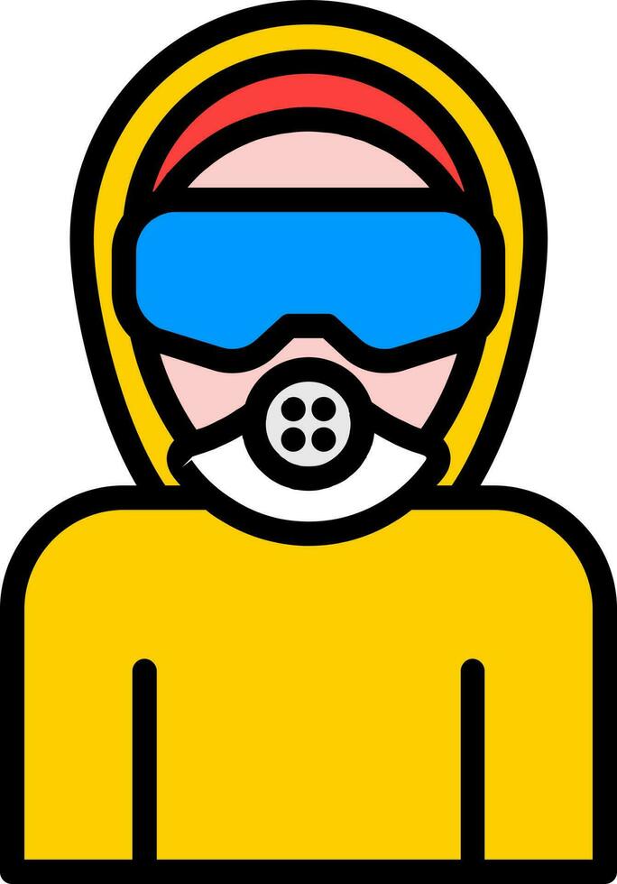 Vector Illustration of Disinfectant Man.