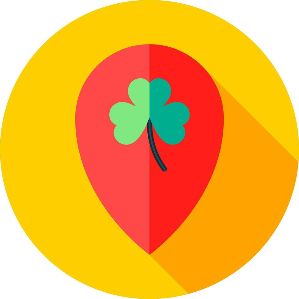 Patrick's Day celebration place location icon or symbol. vector