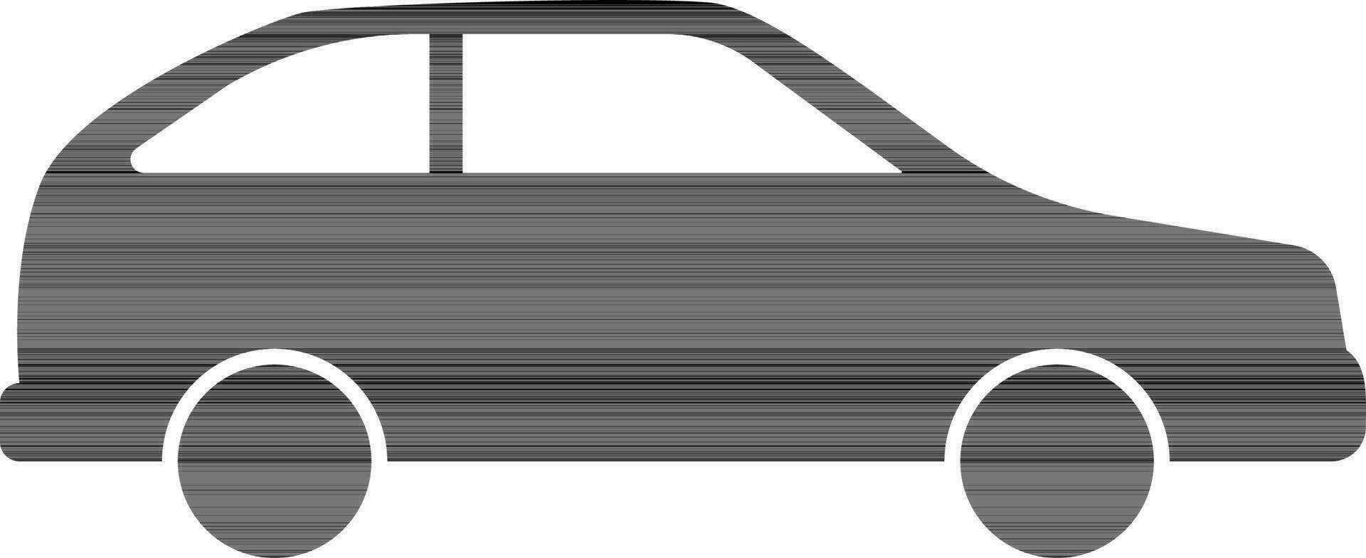 Icon of car in flat style. vector