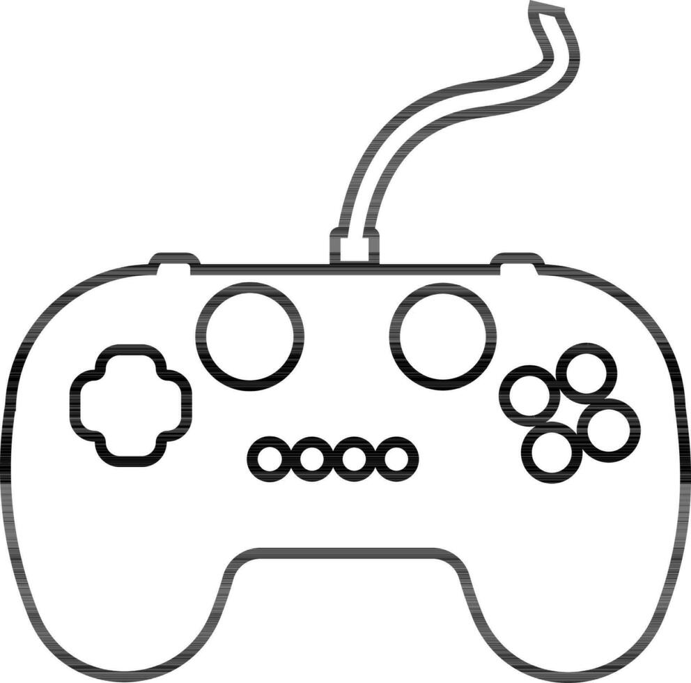 Game controller in flat style. vector
