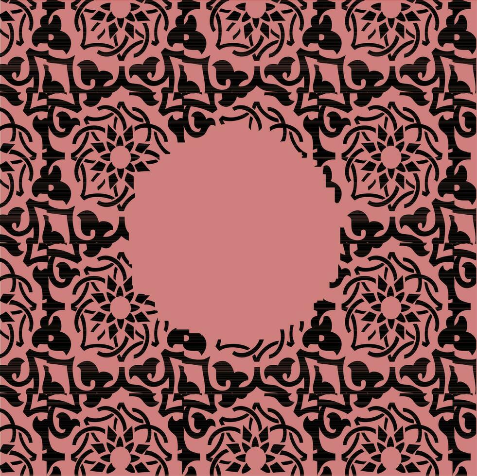 Floral abstract design background in maroon. Space for your text. vector