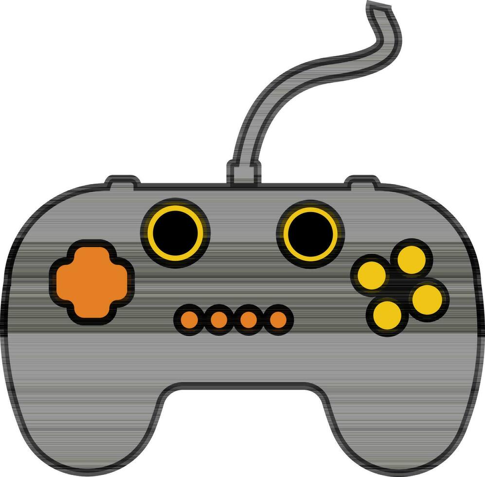 Game controller in flat style. 24383927 Vector Art at Vecteezy