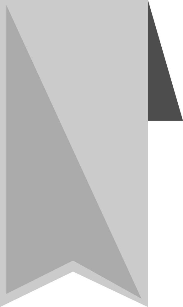 Black and gray ribbon. vector