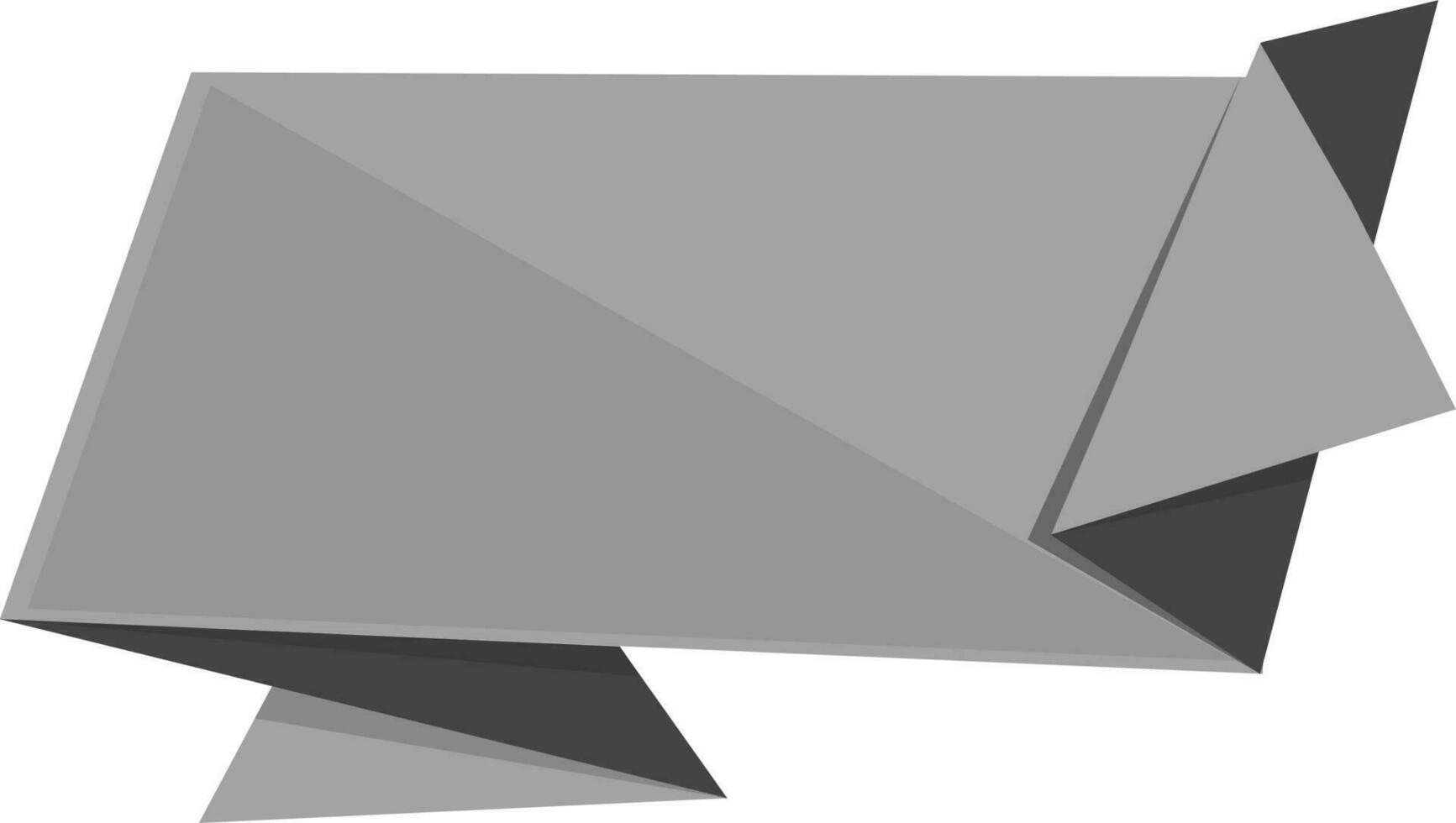 Gray and black blank ribbon. vector