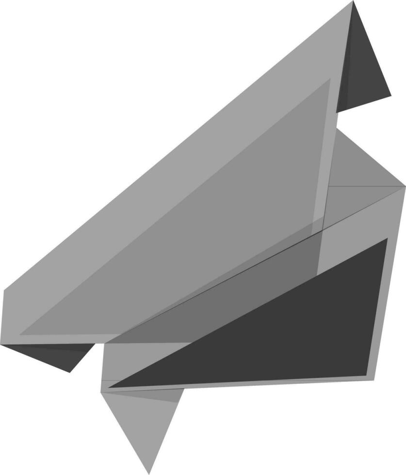 Stylish black and gray ribbon. vector