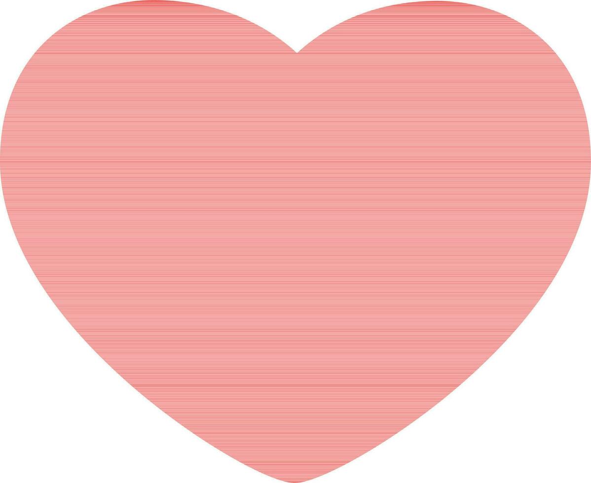 Beautiful pink heart design. vector
