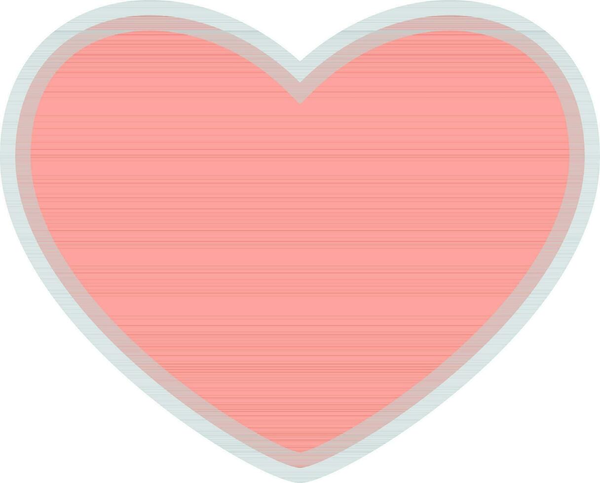 Shiny Heart design for Love concept. vector