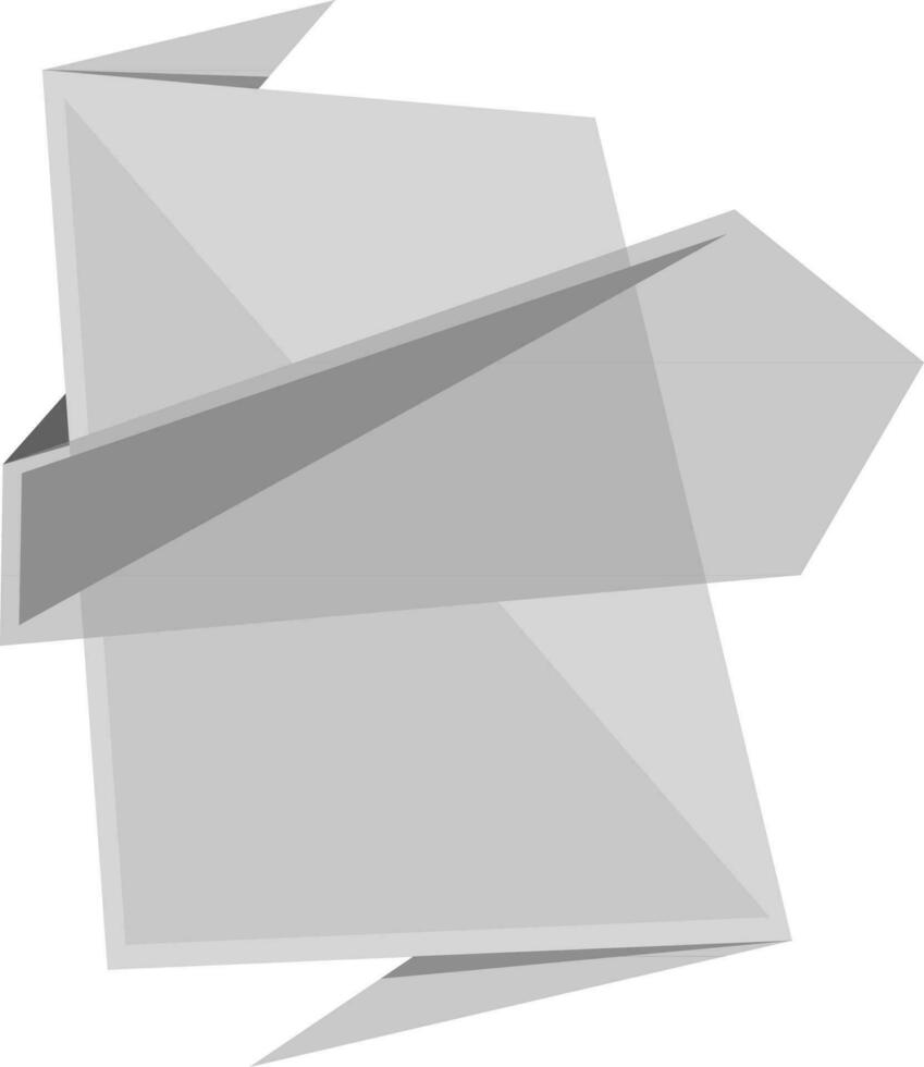 Gray blank tag or sticker. vector