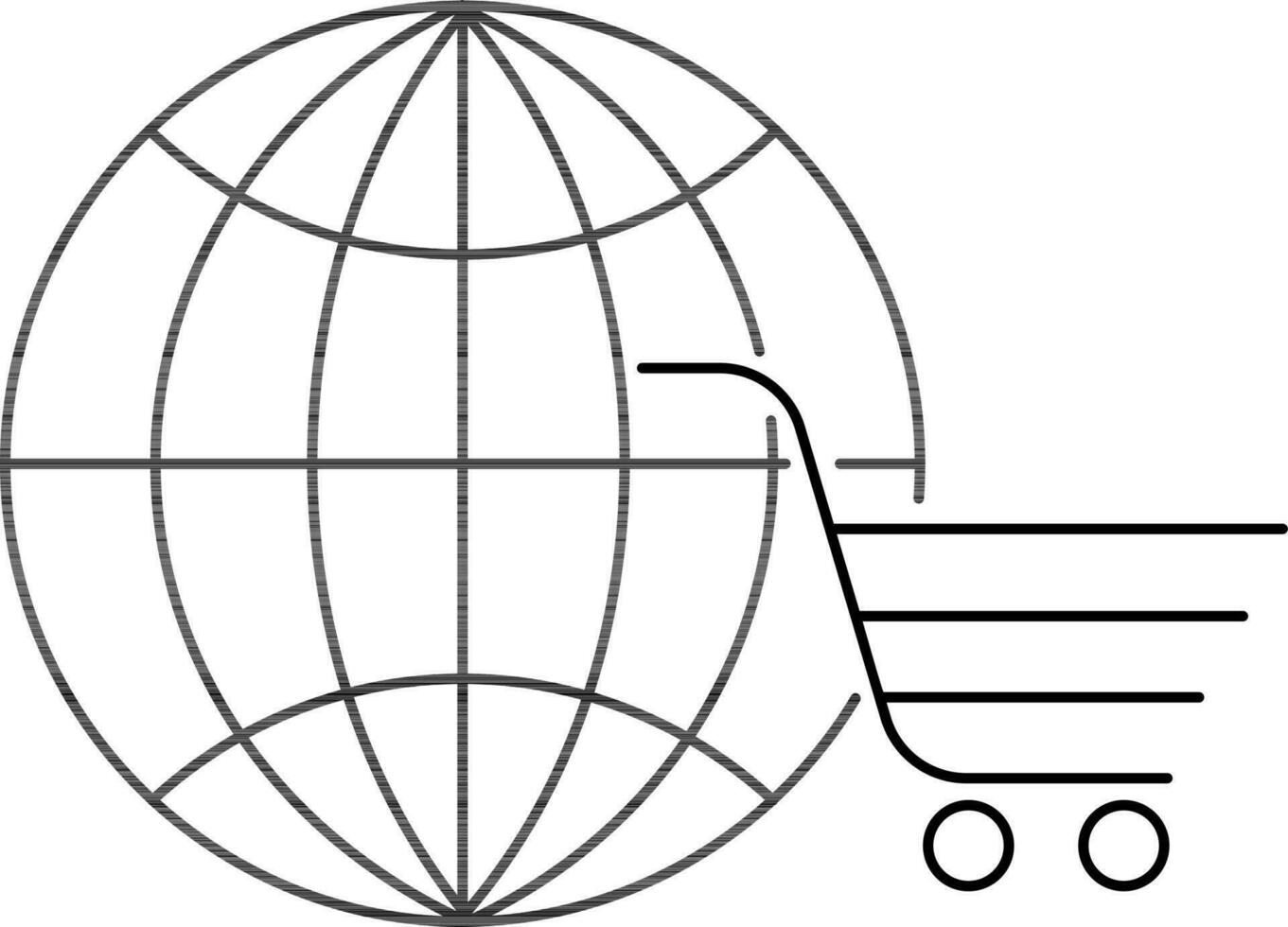 Vector sign or symbol for Online Shopping.