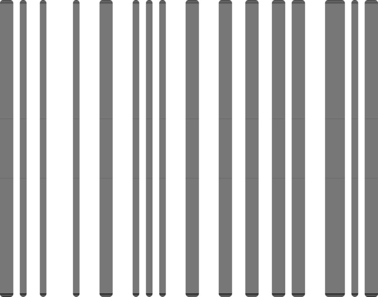 Vector barcode sign or symbol.