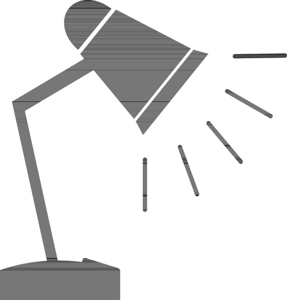 vector ilustración de un estudiar mesa lámpara.