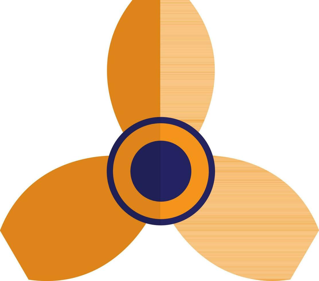 Illustration of fan set icon for spinner concept. vector