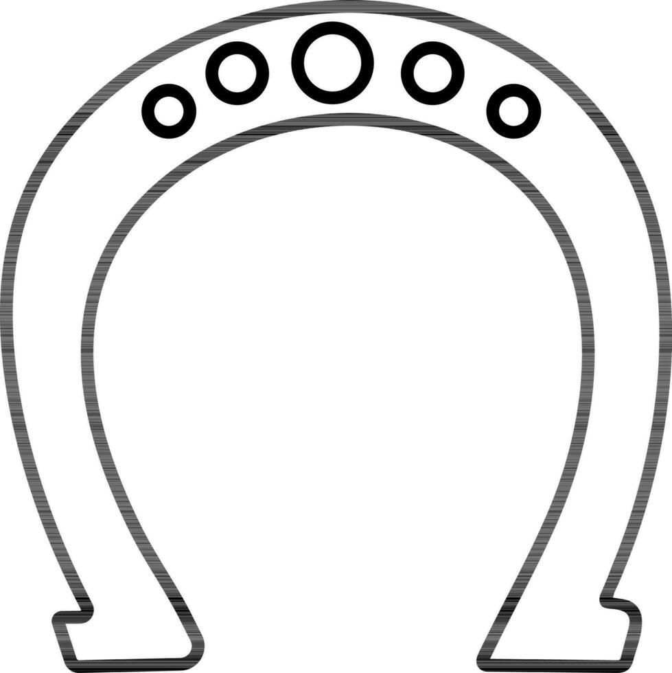 Vector Horseshoe sign or symbol.