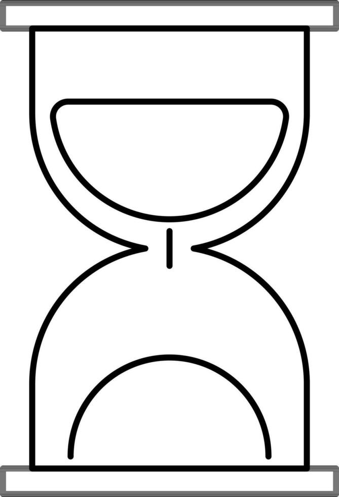 ilustración de reloj de arena, web símbolo. vector