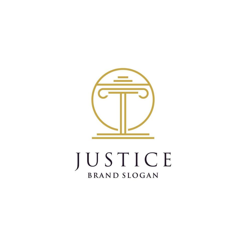 Law firm logo design vector with modern creative style