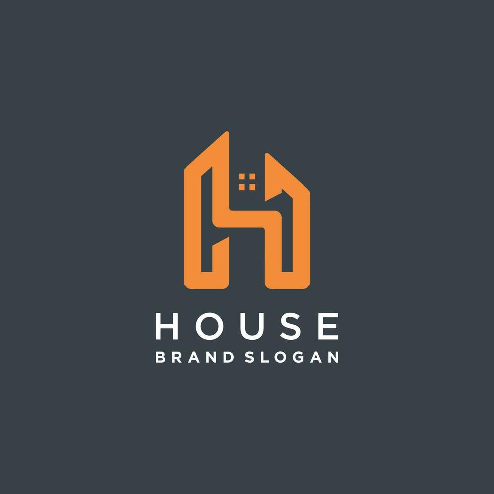 Building logo design vector icon with creative style