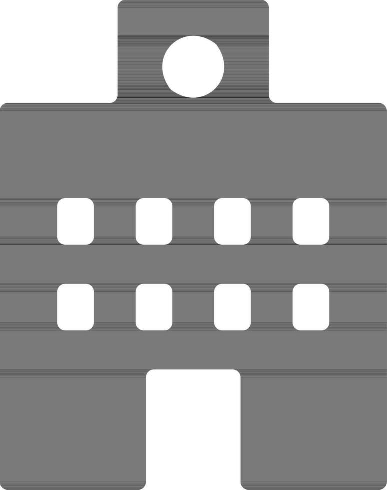 Building in flat style illustration. vector