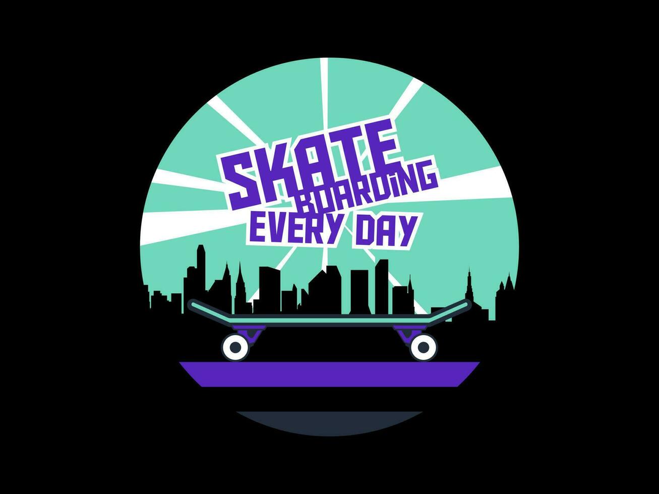 design tshirt streetwear clothing skateboarding everyday vector typography perfect for modern apparel