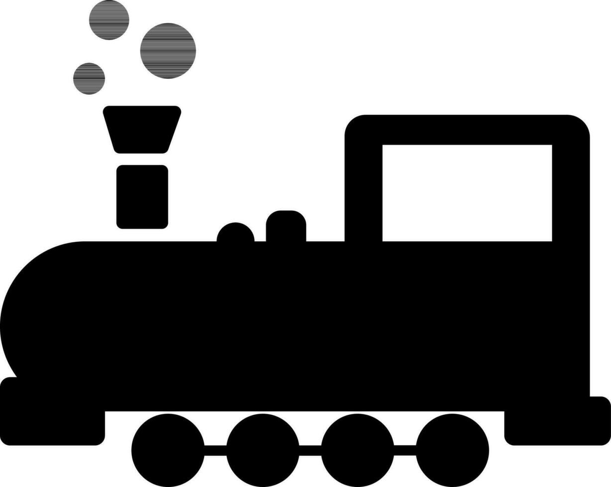 firmar o símbolo de vapor tren motor. vector