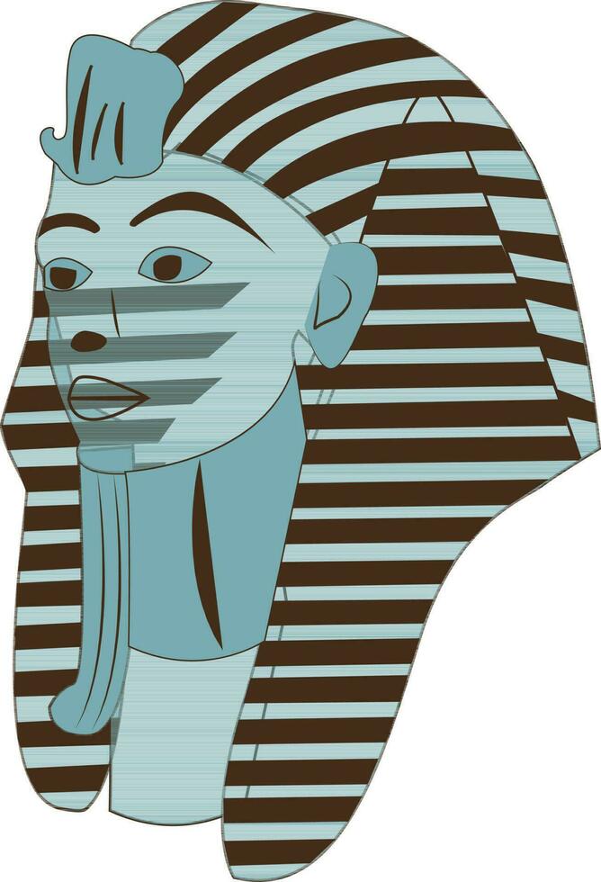 Illustration of a Tutankhamun. vector