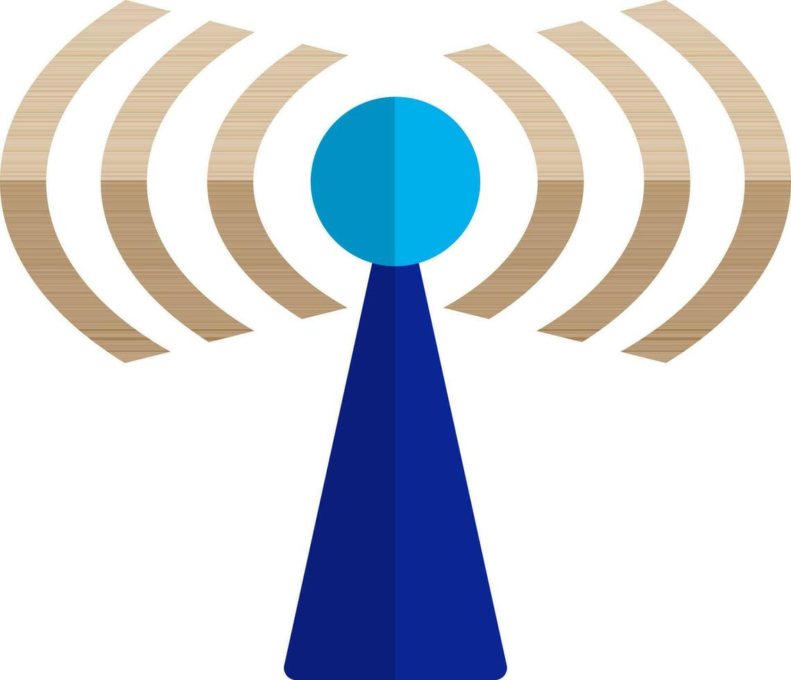 Blue and brown router. vector