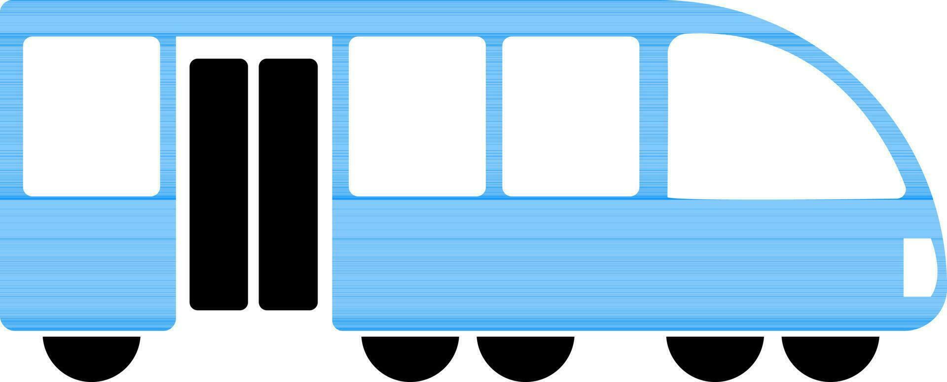 Flat Sign or Symbol of Bus. vector
