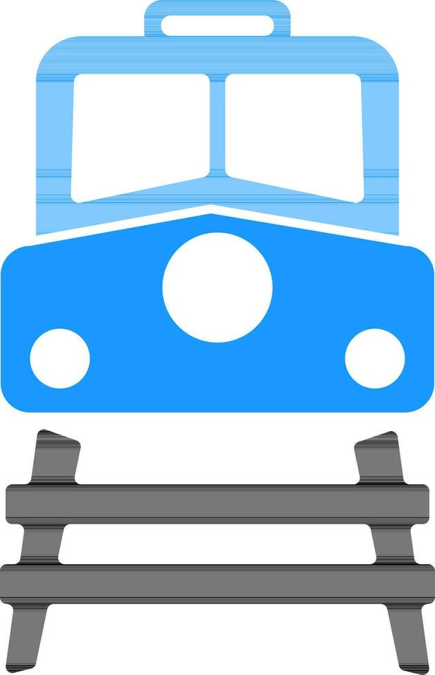 Flat Train sign or symbol. vector