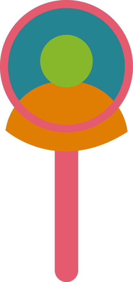 Candidate on magnify icon for job concept. vector