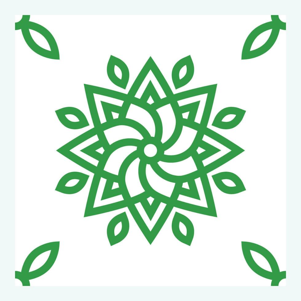 Editable Floral Design in Square Tile Seamless Pattern Vector