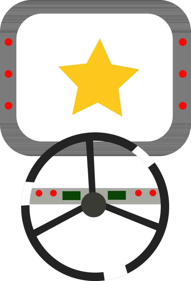 Flat illustration of video game. vector