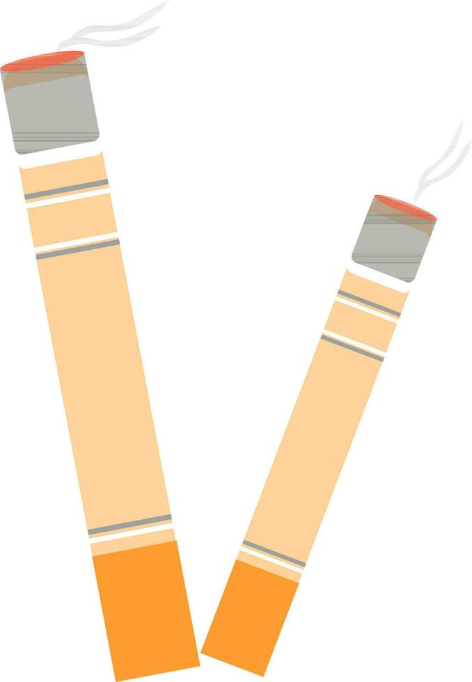 Illustration of cigarettes. vector