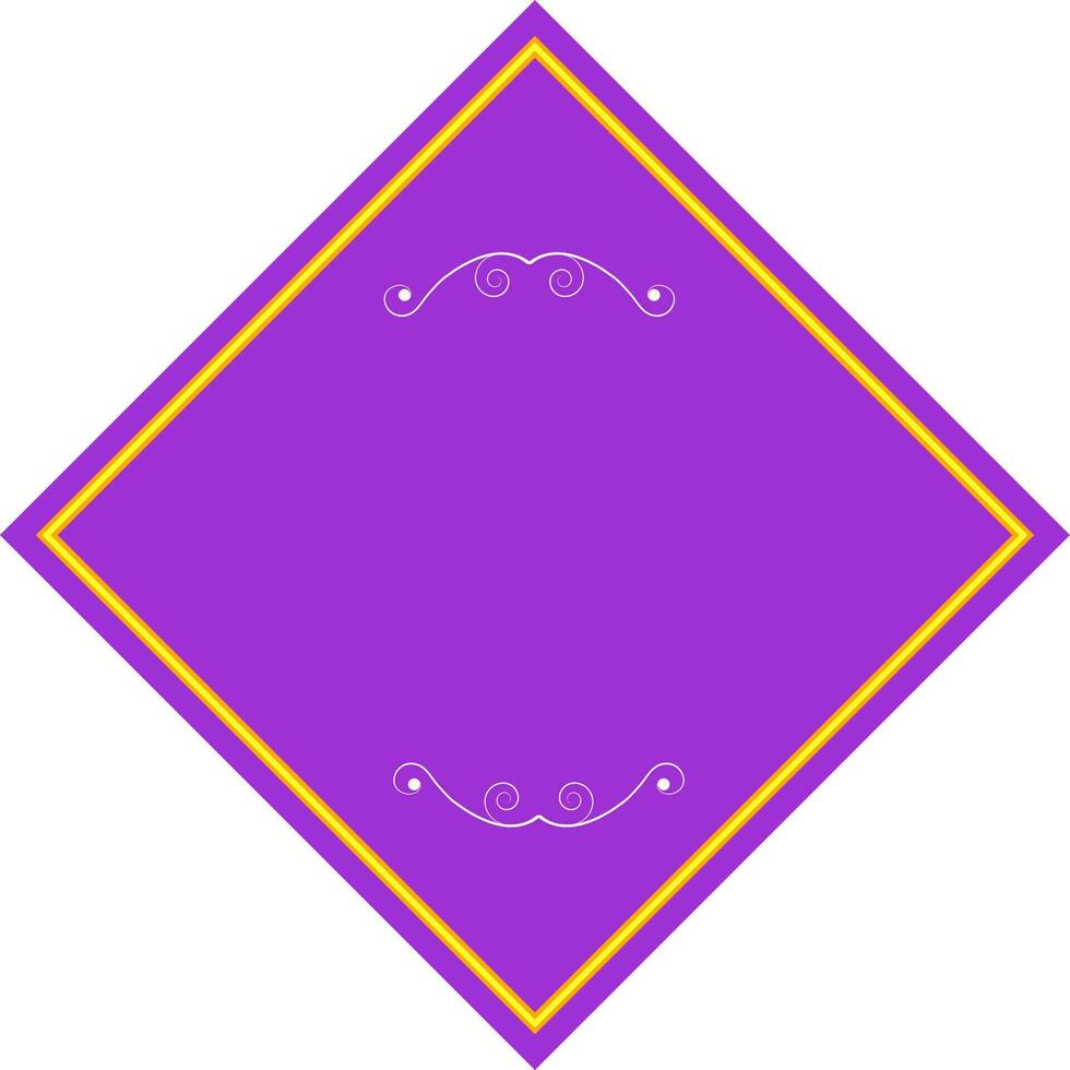 Purple frame design. vector