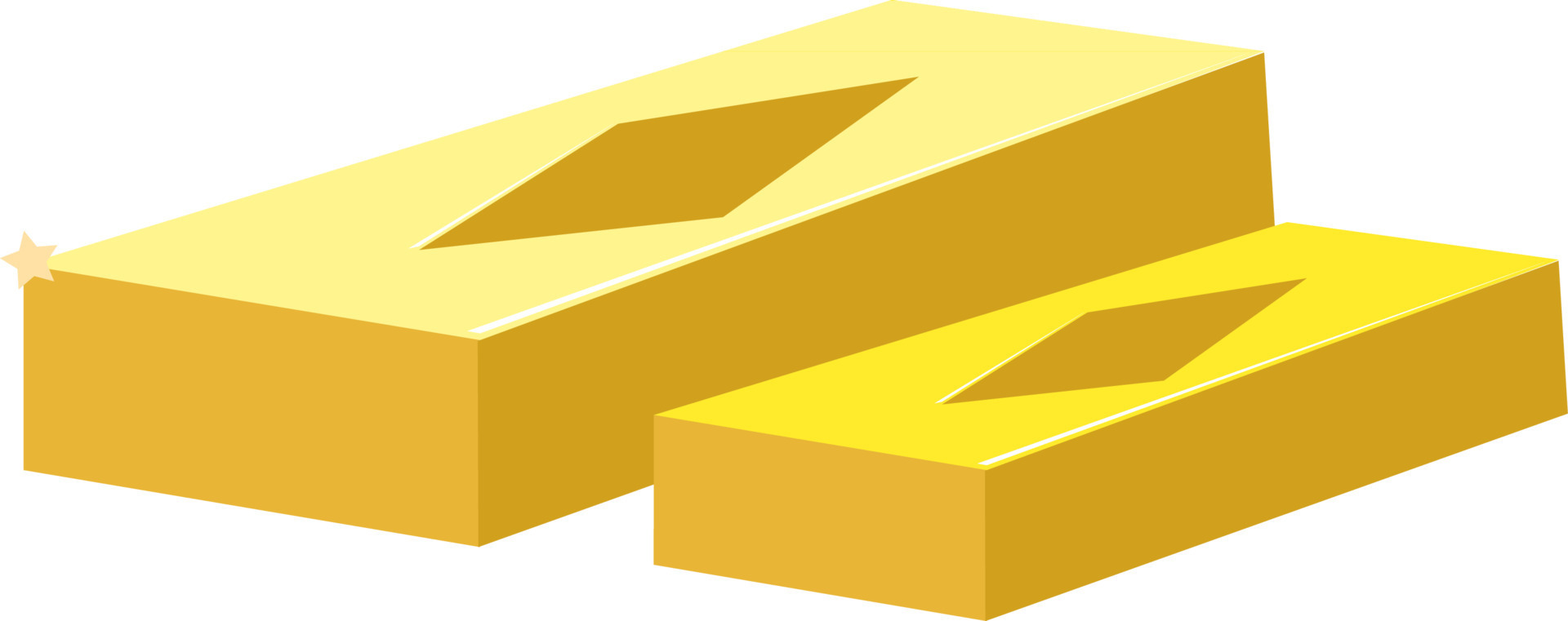 Flat illustration of gold bricks. 24385352 Vector Art at Vecteezy