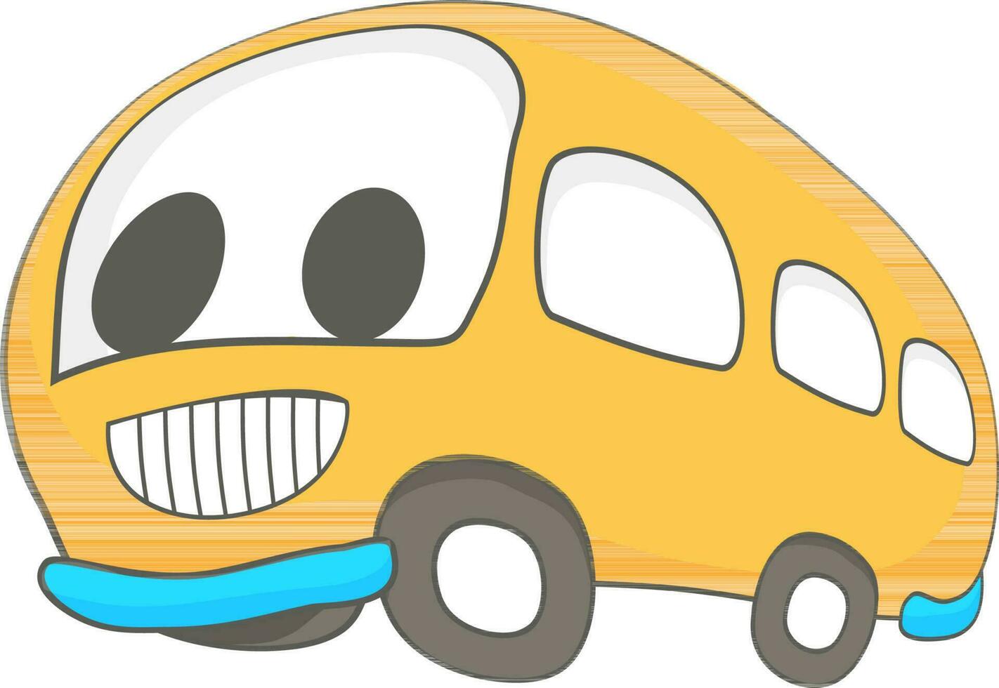 ilustración de colegio autobús. vector