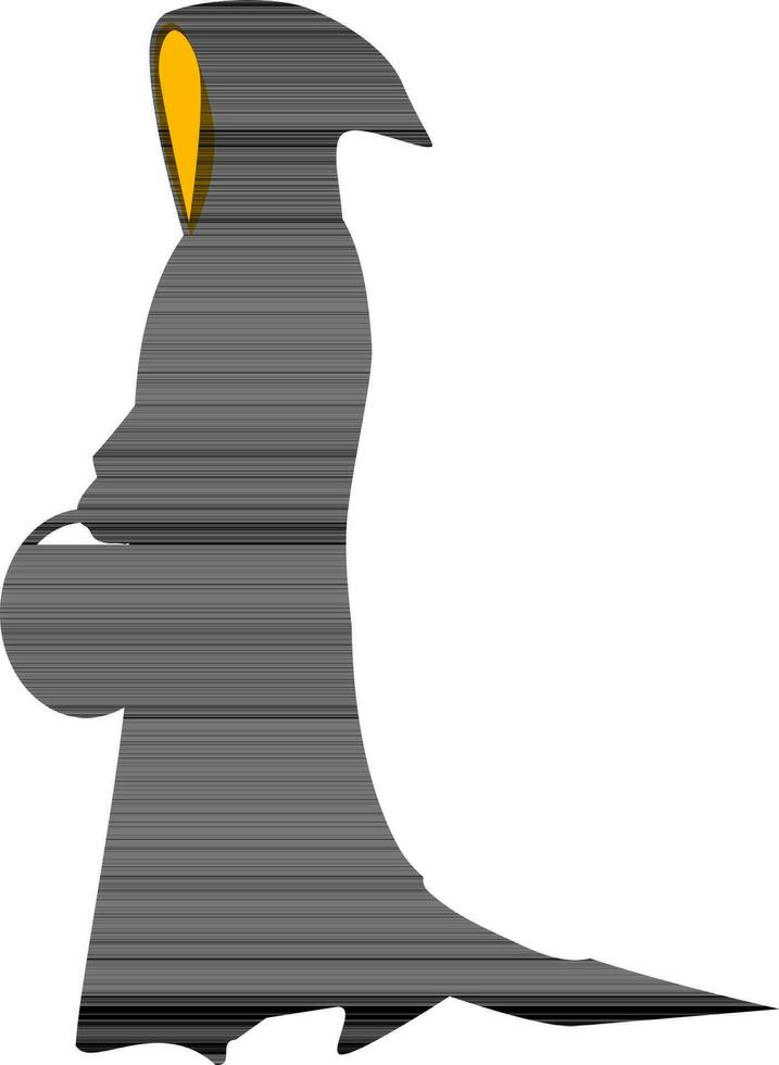 Silhouette of vampire for Halloween. vector