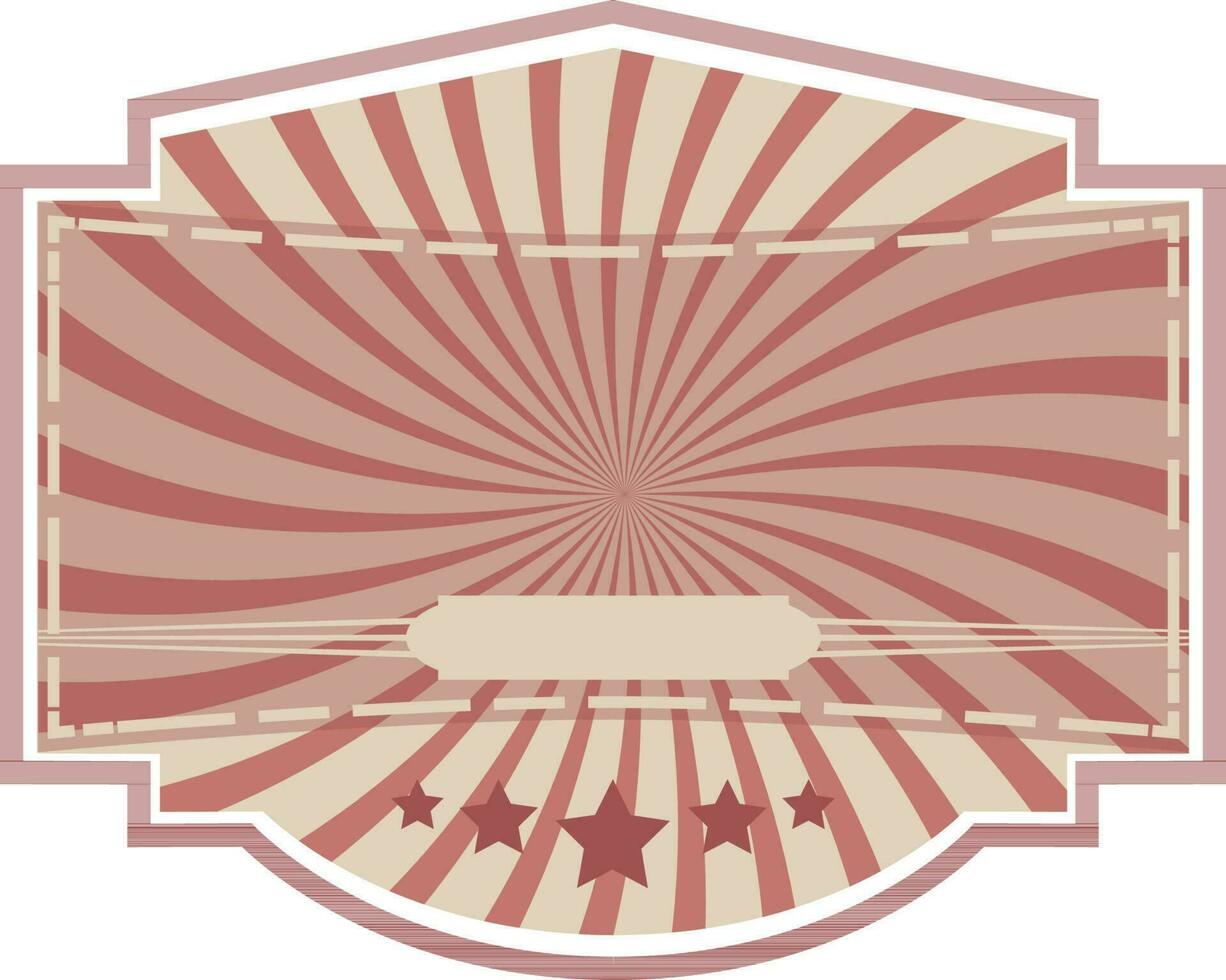 Abstract sticker, tag or label design. vector