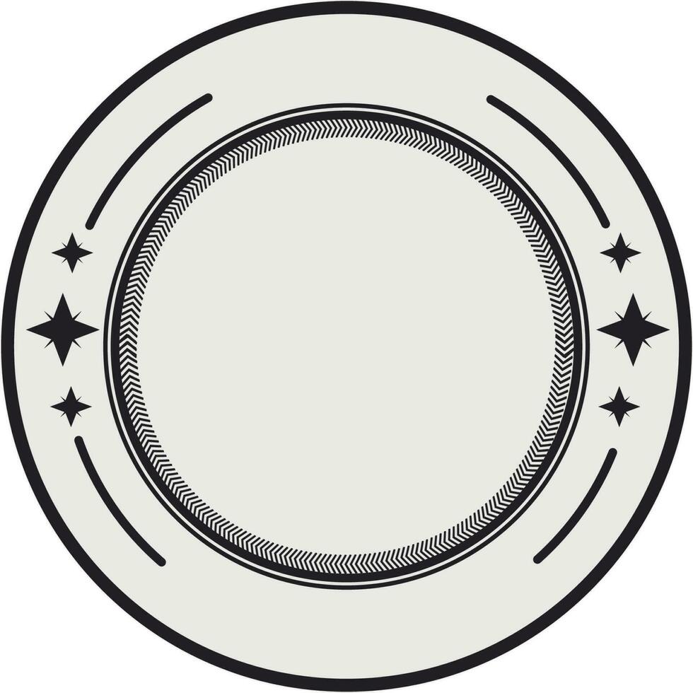 Vintage sticker, tag, label or badge design. vector