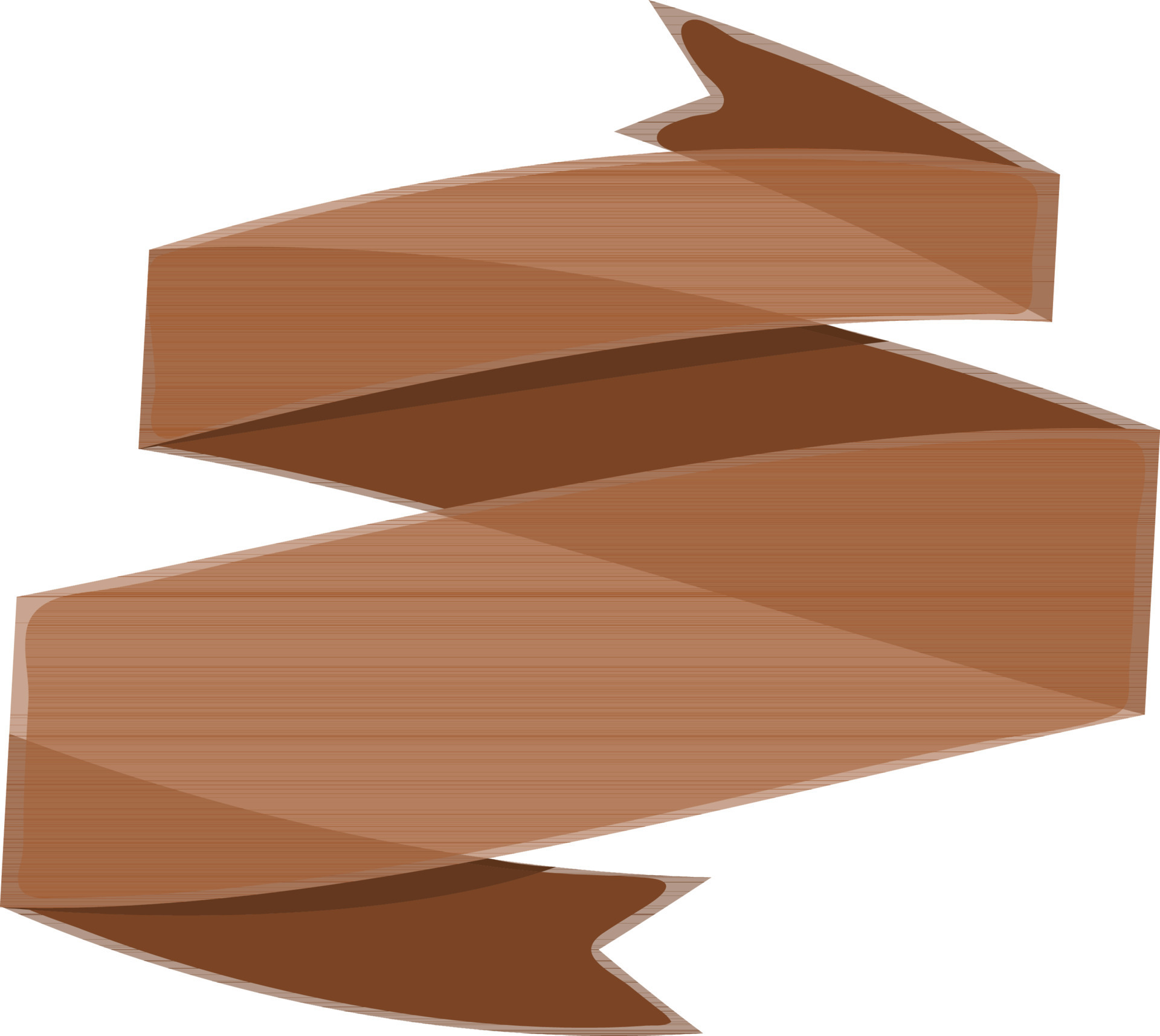 Brown ribbon banner design. 24385424 Vector Art at Vecteezy