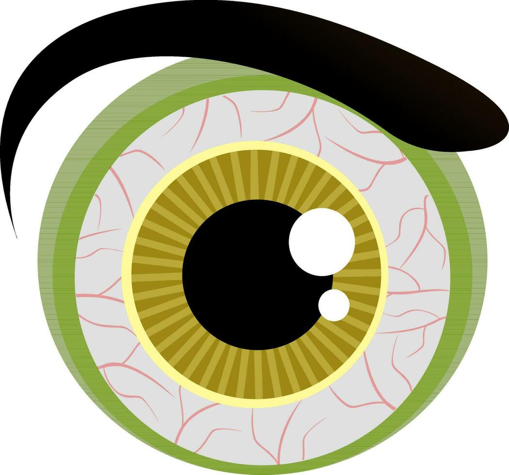 Monster eye for Halloween concept. vector