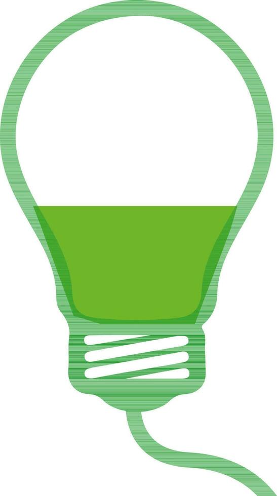Flat illustration of light bulb. vector