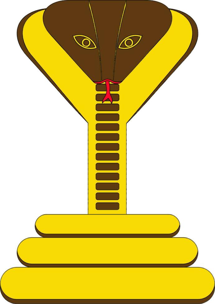 Snake icon in chinese zodiac in color and stroke. vector