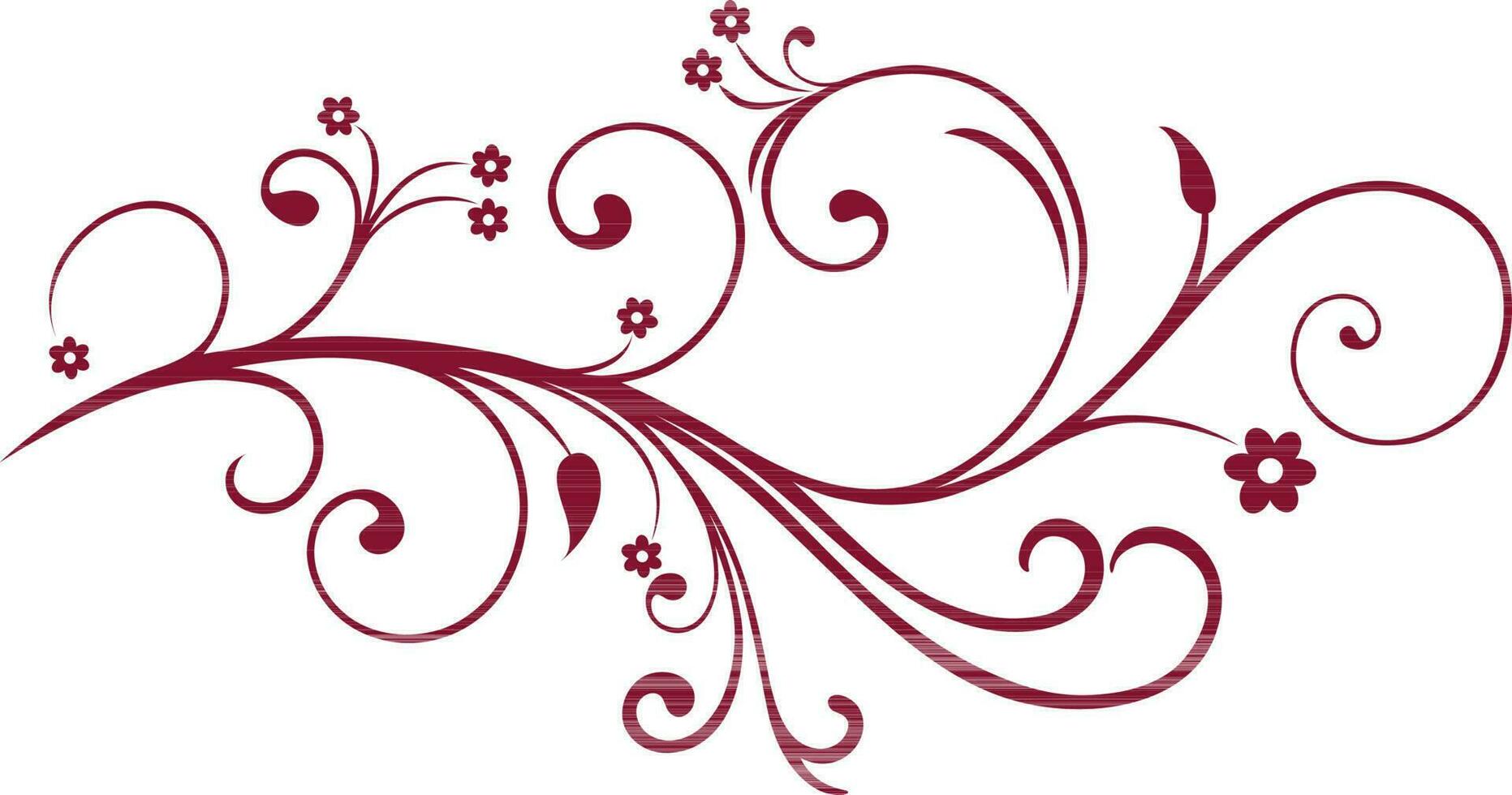 Flower and leaves decorated background. vector